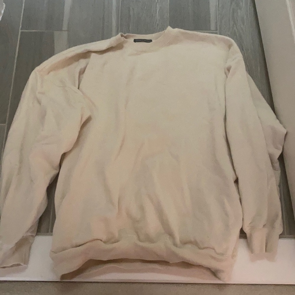 Brandy Melville  cream oversized crewneck